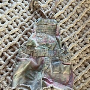 Kids Light Tie-Dye Denim Overalls